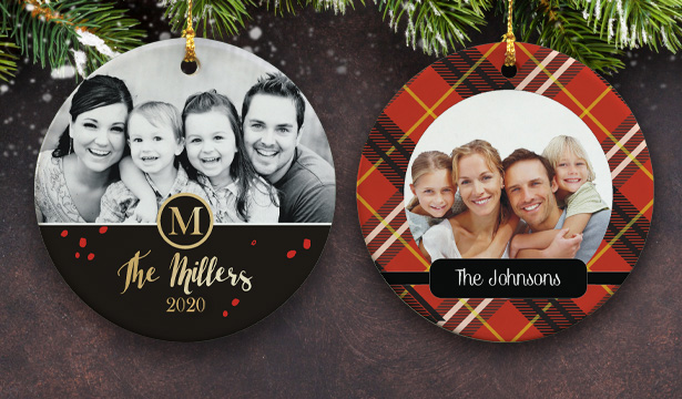 Personalized Photo Christmas Ornaments