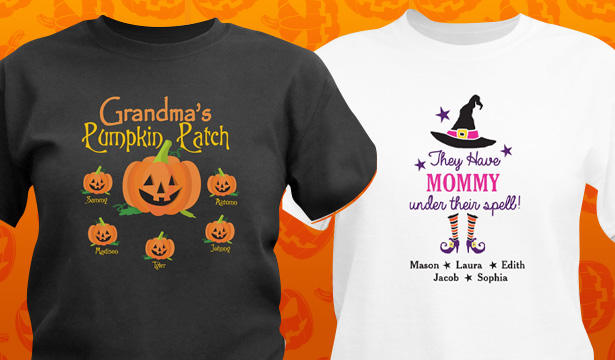 Personalized Halloween Shirts & Apparel