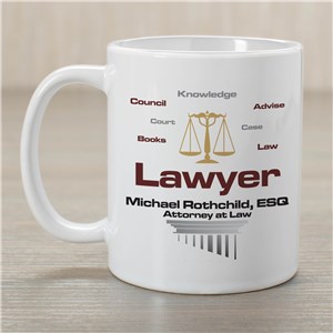 Personalized Lawyer Coffee Mug | Customizable Coffee Mugs