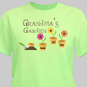 Garden T-Shirt | Personalized Grandma T Shirts
