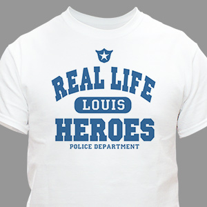 Real Life Heroes - Police Officer T-shirt | Personalized T-shirts
