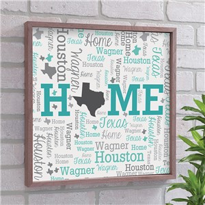 Personalized Home State Word-Art Wood Pallet Wall Decor 615382X
