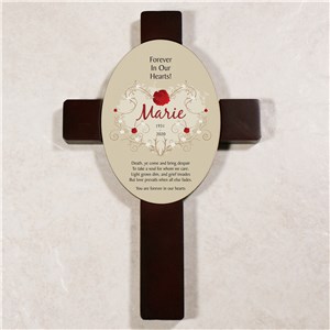 Forever In Our Hearts Keepsake Wall Cross | Sympathy Gift