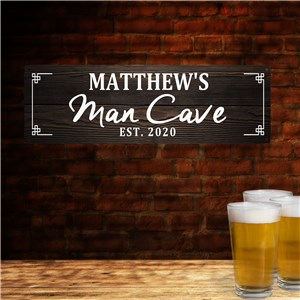 Personalized Man Cave Wall Sign | Man Cave Wall Decor