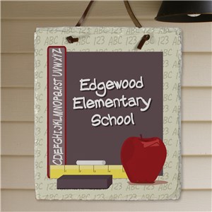 Teacher's Class Personalized Slate Plaque | Personalized Teacher Gifts