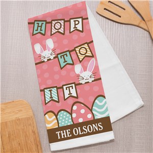 Personalized Tea Towels | Easter Kitchen Towels
