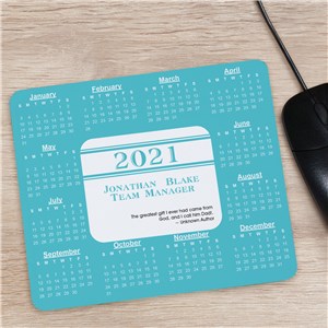 Personalized Executive Quotation Calendar Mouse Pad 828119