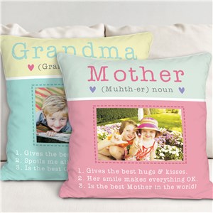 Personalized Grandma Throw Pillow | Personalized Gifts For Mom