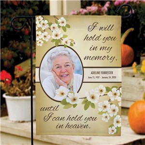Personalized Hold You In My Memory Memorial Flag 830117622X