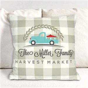 Harvest Market Personalized Throw Pillow | Personalized Throw Pillows