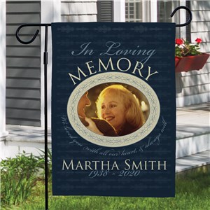 Personalized In Loving Memory Garden Flag | Sympathy Gift Ideas