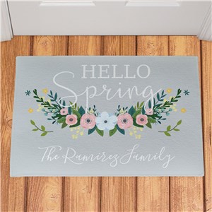 Personalized Hello Spring Doormat 831138977X