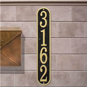 Personalized Vertical House Number Plaque | Housewarming Gift Ideas