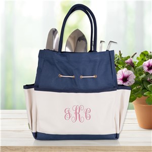 Embroidered Monogram Tool Tote Bag | Personalizable Totes