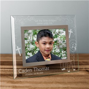 Engraved New Baby Glass Picture Frame | Personalized Baby Frames