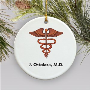 Medical Personalized Ceramic Ornament | Personalized Doctor Ornament