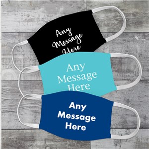 Personalized Any Message Face Mask U16682134