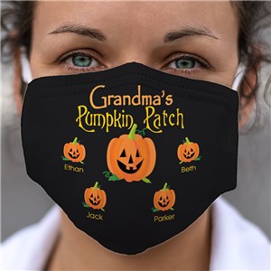 Personalized Pumpkin Patch Face Mask U3643134