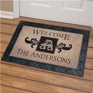 Welcome Monogram Doormat | Monogram Doormat