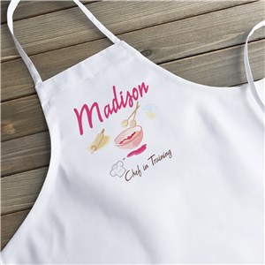 Personalized Chef In Training Kids Kitchen Apron | Personalized Aprons