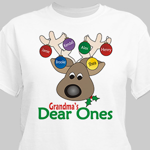 Deer Ones Christmas Personalized T-Shirt | Personalized Christmas T-Shirt