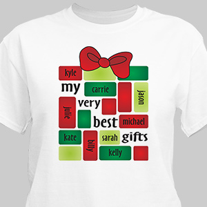 My Very Best Gifts T-Shirt | Personalized Christmas T-Shirt