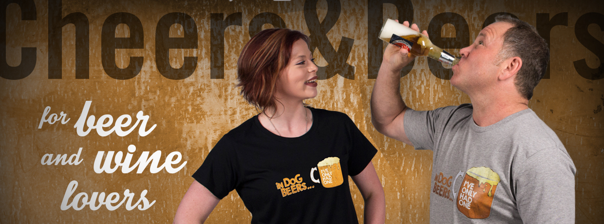 Beer & Wine Gift Pocket T-Shirts by Powches