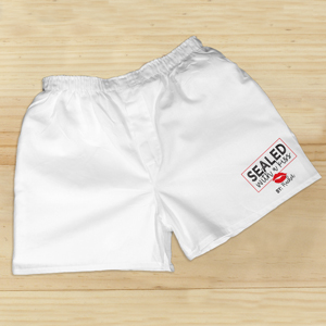 Personalized Sealed with a Kiss Boxers | Personalized Boxers