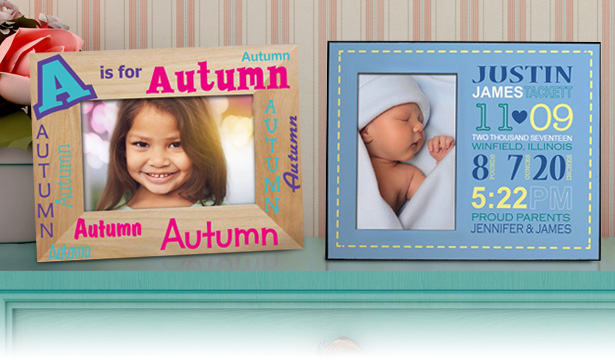 Personalized Baby Picture Frames & Canvas Prints