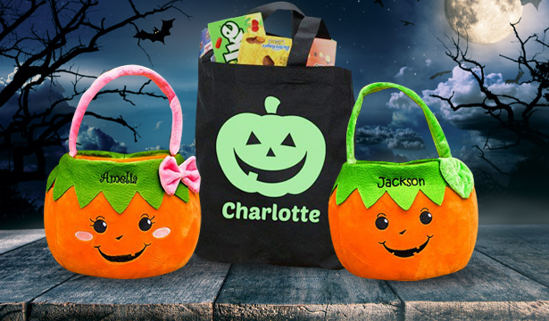 Personalized Trick or Treat Bags for Halloween