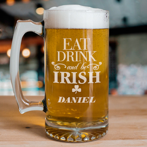 Glass for St. Patrick's Day | Personalized Irish Beer Glass