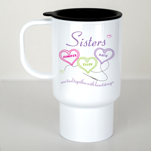 Personalized Sisters Travel Mug | Personalized Sister Gifts