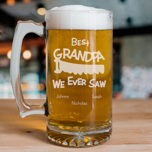 Engraved Fathers Day Beer Mug | Personalized Beer Stein