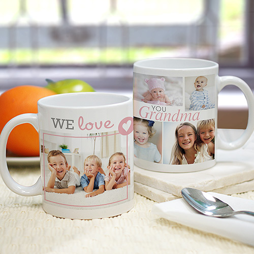 We Love Grandma Photo Mug | Personalized Gifts For Grandma