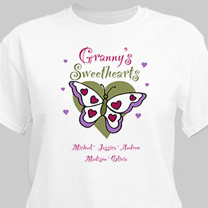 Butterfly Sweethearts Valentine T-shirt | Personalized T-Shirts