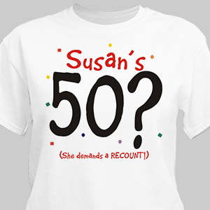 Demands A Recount T-Shirt | Personalized T-shirts