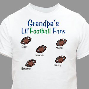 Lil' Football Fans T-Shirt | Grandpa Shirts