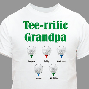 Tee-rrific Golfer Personalized T-shirt | Personalized T-shirts