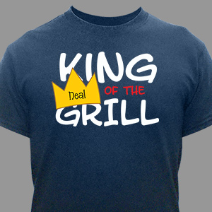 Personalized King Of The Grill T-Shirt | Personalized T-shirts