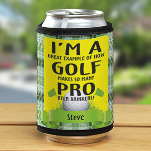 Personalized Pro Beer Drinkers Golf Can Wrap 342529