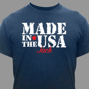 Personalized Made in the USA T-Shirt | Personalized T-shirts