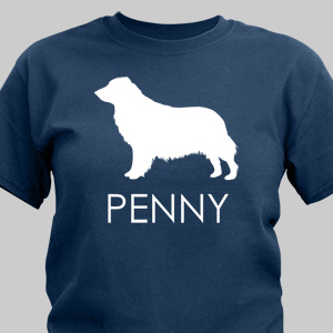 Personalized Dog Breed Silhouette T-Shirt | Personalized T-shirts