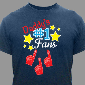 Personalized Number One Fans T-Shirt | Dad Shirts