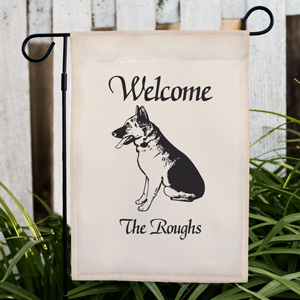 Welcome Dog Breed Personalized Garden Flag | Personalized Garden Flags