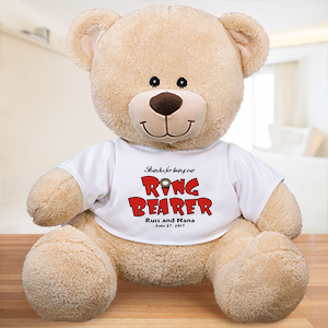 Personalized Ringbearer Teddy Bear | Unique Ring Bearer Gifts