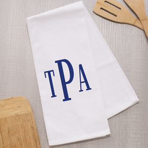 Monogrammed Dish Towel | House Warming Gift