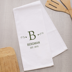 Personalized Family Monogram Dish Towel 898729