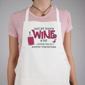 Wines A Bit Personalized Apron | Personalized Aprons