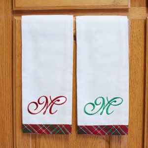 Embroidered Christmas Towels | Embroidered Christmas Towels