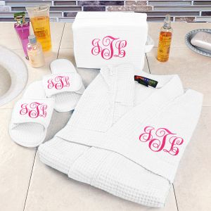 Embroidered Spa Gift Set | Monogrammed Spa Set